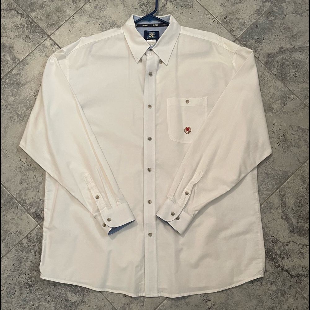Wrangler 20X Shirt XXL White